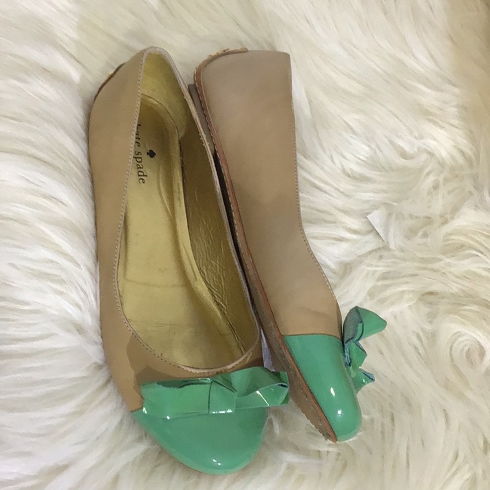 Kate Spade Colorblock Patent Leather Flats Sz 6 - Picture 4 of 8